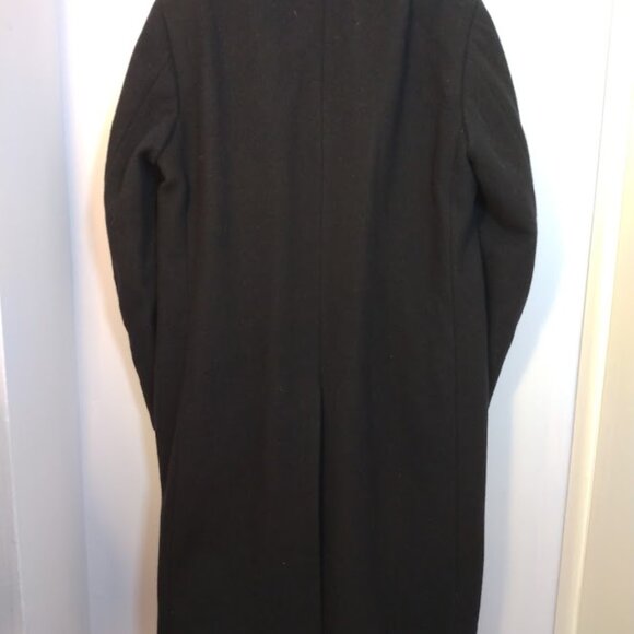 Men's Big & Tall 100% Wool Overcoat Black 2XLT/52L Czechoslovakian Heavyweight - Picture 3 of 16